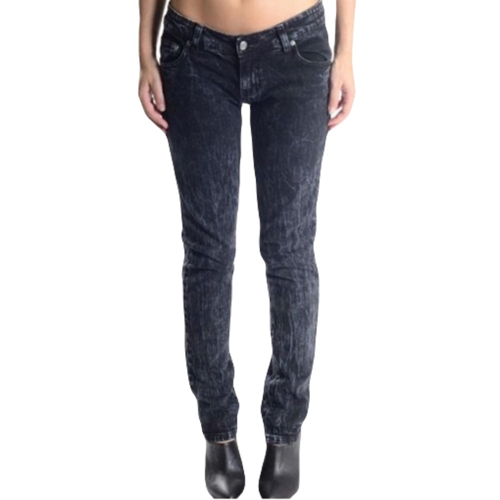 Furst Premium Black Stonewash Skinny Jeans, sz 26